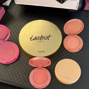 Tarte Gold Contour Palette with Pink and Orange Blushes